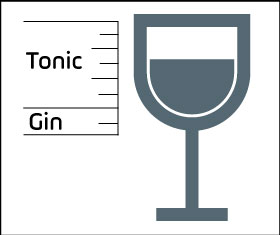 gin tonic proporciones